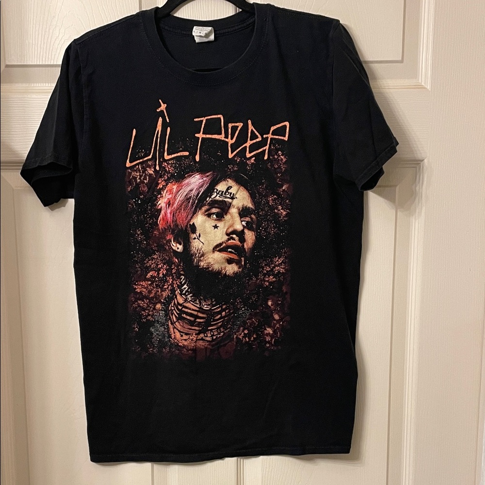 Got topic  Black Graphic T-Shirt - Lil Peep